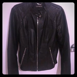 Black Faux Leather Jacket